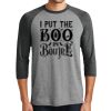Unisex Tri-Blend 3/4 Sleeve Raglan T-Shirt Thumbnail