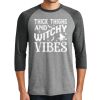 Unisex Tri-Blend 3/4 Sleeve Raglan T-Shirt Thumbnail