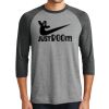 Unisex Tri-Blend 3/4 Sleeve Raglan T-Shirt Thumbnail