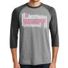 Unisex Tri-Blend 3/4 Sleeve Raglan T-Shirt Thumbnail