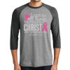 Unisex Tri-Blend 3/4 Sleeve Raglan T-Shirt Thumbnail