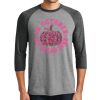 Unisex Tri-Blend 3/4 Sleeve Raglan T-Shirt Thumbnail