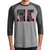 Unisex Tri-Blend 3/4 Sleeve Raglan T-Shirt Thumbnail