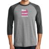 Unisex Tri-Blend 3/4 Sleeve Raglan T-Shirt Thumbnail