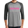 Unisex Tri-Blend 3/4 Sleeve Raglan T-Shirt Thumbnail