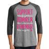 Unisex Tri-Blend 3/4 Sleeve Raglan T-Shirt Thumbnail