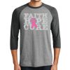 Unisex Tri-Blend 3/4 Sleeve Raglan T-Shirt Thumbnail