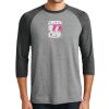 Unisex Tri-Blend 3/4 Sleeve Raglan T-Shirt Thumbnail