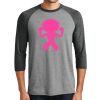 Unisex Tri-Blend 3/4 Sleeve Raglan T-Shirt Thumbnail