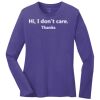 Ladies 5.4oz Long Sleeve T-Shirt Thumbnail