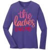 Ladies 5.4oz Long Sleeve T-Shirt Thumbnail