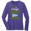 Ladies 5.4oz Long Sleeve T-Shirt Thumbnail