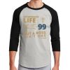 Unisex 50/50 Blend 3/4 Sleeve T-Shirt Thumbnail