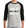 Unisex 50/50 Blend 3/4 Sleeve T-Shirt Thumbnail