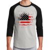 Unisex 50/50 Blend 3/4 Sleeve T-Shirt Thumbnail