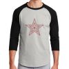 Unisex 50/50 Blend 3/4 Sleeve T-Shirt Thumbnail
