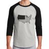 Unisex 50/50 Blend 3/4 Sleeve T-Shirt Thumbnail