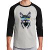 Unisex 50/50 Blend 3/4 Sleeve T-Shirt Thumbnail