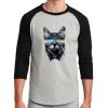 Unisex 50/50 Blend 3/4 Sleeve T-Shirt Thumbnail