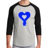 Unisex 50/50 Blend 3/4 Sleeve T-Shirt Thumbnail