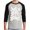 Unisex 50/50 Blend 3/4 Sleeve T-Shirt Thumbnail