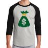 Unisex 50/50 Blend 3/4 Sleeve T-Shirt Thumbnail