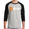 Unisex 50/50 Blend 3/4 Sleeve T-Shirt Thumbnail