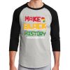 Unisex 50/50 Blend 3/4 Sleeve T-Shirt Thumbnail