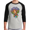 Unisex 50/50 Blend 3/4 Sleeve T-Shirt Thumbnail