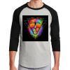 Unisex 50/50 Blend 3/4 Sleeve T-Shirt Thumbnail