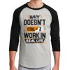 Unisex 50/50 Blend 3/4 Sleeve T-Shirt Thumbnail