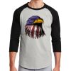 Unisex 50/50 Blend 3/4 Sleeve T-Shirt Thumbnail