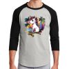 Unisex 50/50 Blend 3/4 Sleeve T-Shirt Thumbnail