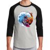 Unisex 50/50 Blend 3/4 Sleeve T-Shirt Thumbnail
