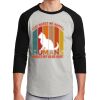 Unisex 50/50 Blend 3/4 Sleeve T-Shirt Thumbnail