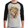Unisex 50/50 Blend 3/4 Sleeve T-Shirt Thumbnail