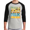 Unisex 50/50 Blend 3/4 Sleeve T-Shirt Thumbnail