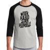 Unisex 50/50 Blend 3/4 Sleeve T-Shirt Thumbnail