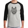 Unisex 50/50 Blend 3/4 Sleeve T-Shirt Thumbnail