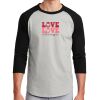 Unisex 50/50 Blend 3/4 Sleeve T-Shirt Thumbnail