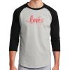 Unisex 50/50 Blend 3/4 Sleeve T-Shirt Thumbnail