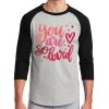 Unisex 50/50 Blend 3/4 Sleeve T-Shirt Thumbnail