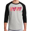 Unisex 50/50 Blend 3/4 Sleeve T-Shirt Thumbnail