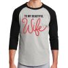Unisex 50/50 Blend 3/4 Sleeve T-Shirt Thumbnail