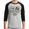 Unisex 50/50 Blend 3/4 Sleeve T-Shirt Thumbnail