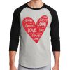 Unisex 50/50 Blend 3/4 Sleeve T-Shirt Thumbnail