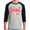 Unisex 50/50 Blend 3/4 Sleeve T-Shirt Thumbnail
