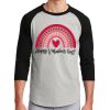 Unisex 50/50 Blend 3/4 Sleeve T-Shirt Thumbnail