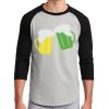 Unisex 50/50 Blend 3/4 Sleeve T-Shirt Thumbnail