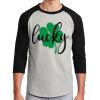 Unisex 50/50 Blend 3/4 Sleeve T-Shirt Thumbnail
